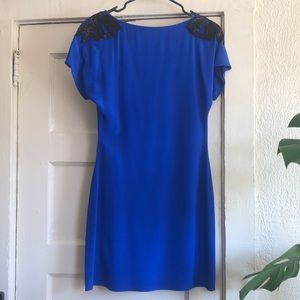 JAYGODFREY saphire blue silk dress
